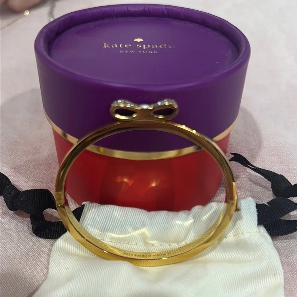Kate Spade Gold Hinged Bracelet